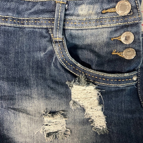 Sale!! Almost famous size 13 short romper DENIM - Picture 2 of 7